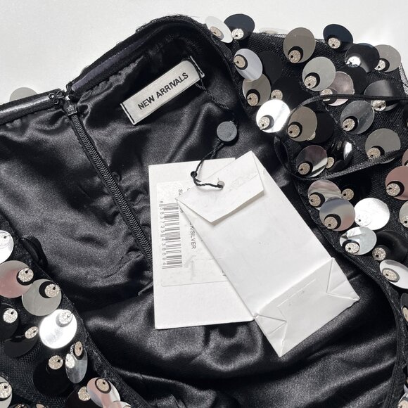 New Arrivals Giza Dress in Night Rider Lily Black Silver Size FR 36 US 2 4 NWT - Picture 3 of 9